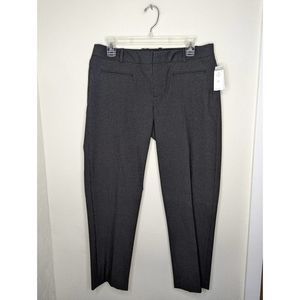 Gap NWT Slim Cropped Stretch Black & White Pinstripe Pants Size 8